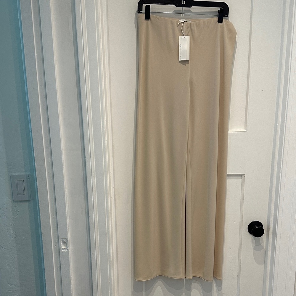 Vince Cream Wide-Leg Trousers New W/Tags